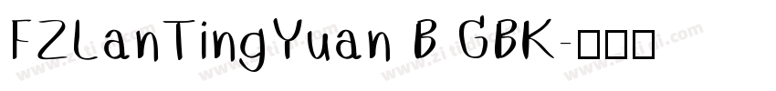 FZLanTingYuan B GBK字体转换